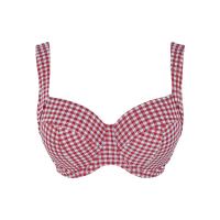 Panache olivia bikini top red gingham